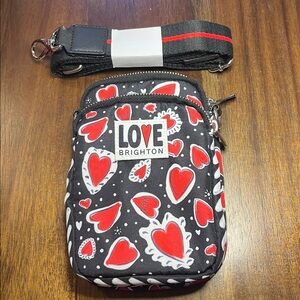 Brighton Love Crossbody Bag - Black and Red